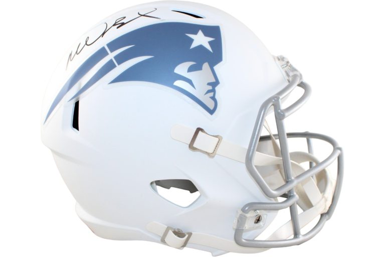 Mike Vrabel Autographed New England Patriots Rivalries Helmet Replica JSA 58541