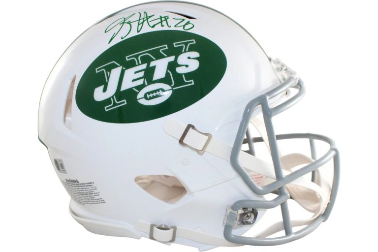 Breece Hall Autographed New York Jets 2024 ALT 2 Helmet Proline Beckett 58543
