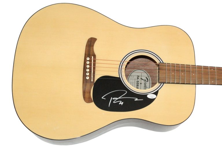 Rob Thomas Matchbox Twenty Signed Autograph Fender Acoustic Guitar w/ JSA COA