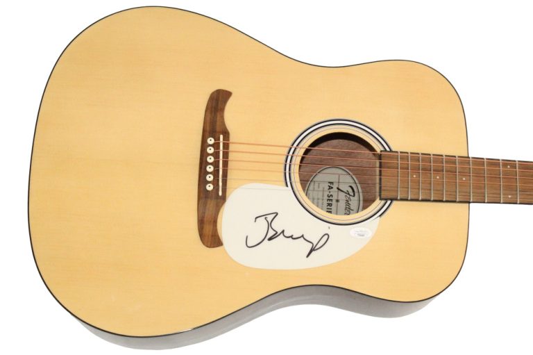 John Mellencamp Signed Autograph Fender Acoustic Guitar w/ JSA COA