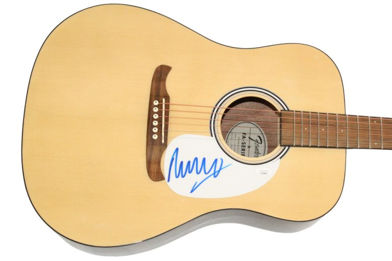 Marcus Mumford & Sons Signed Autograph Fender Acoustic Guitar w/ JSA COA