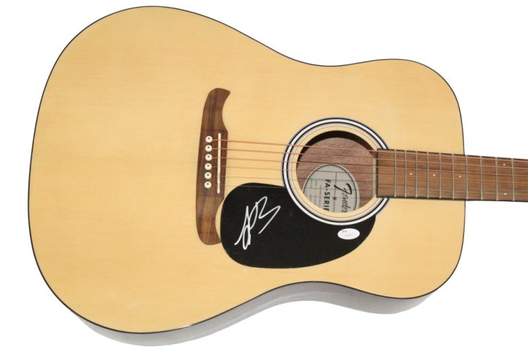 Leon Bridges Signed Autograph Fender Acoustic Guitar - Coming Home JSA COA