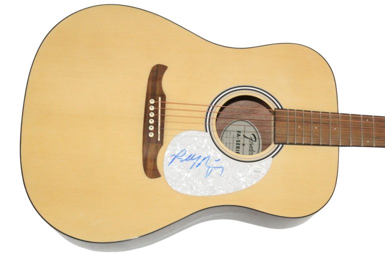 Robby Krieger The Doors Signed Autograph Fender Acoustic Guitar w/ JSA COA