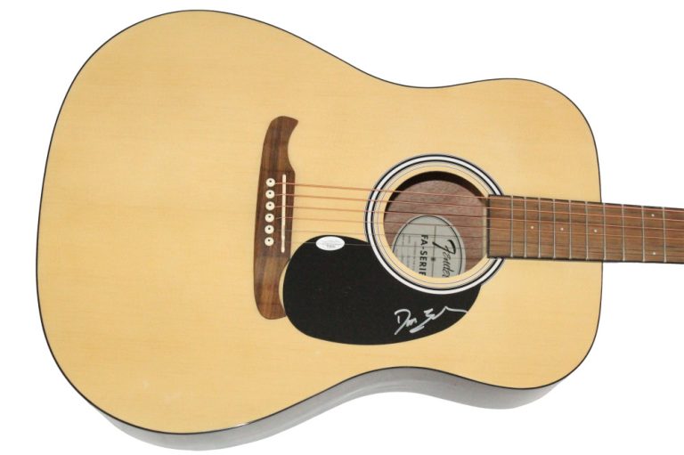 Dangerous Dan Toler Signed Autograph Fender Acoustic Guitar w/ JSA COA