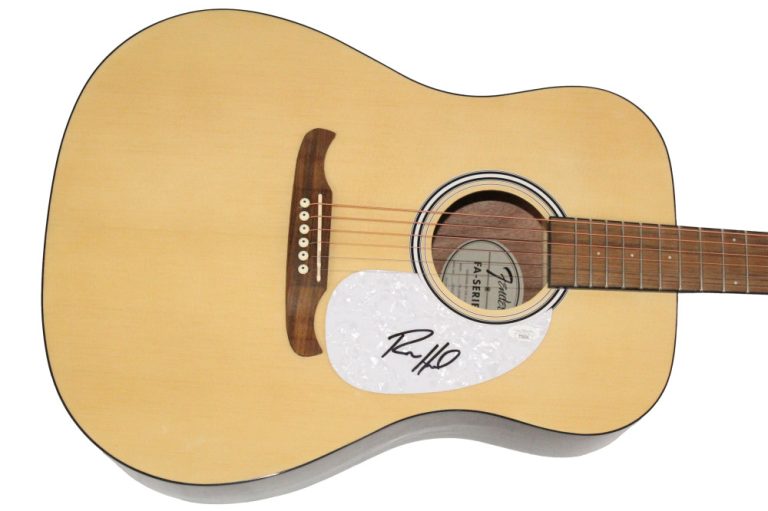 Ryan Hurd Signed Autograph Fender Acoustic Guitar - Pelago w/ JSA COA
