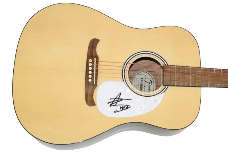 Mitchell Tenpenny Signed Autograph Fender Acoustic Guitar - Drunk Me w/ JSA COA