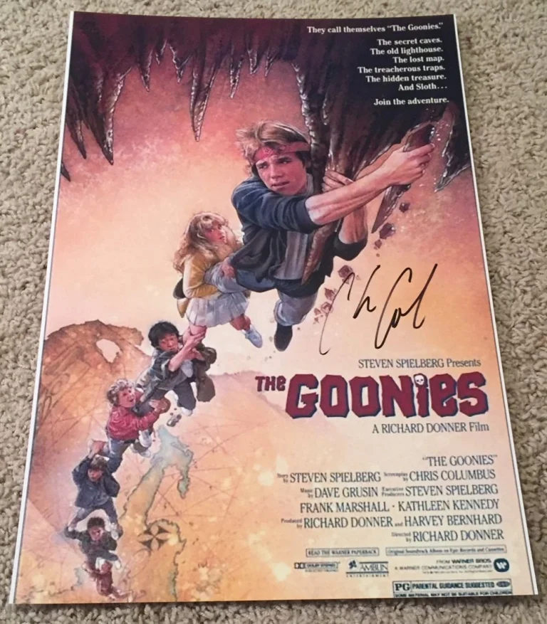 CHRIS COLUMBUS SIGNED AUTOGRAPH THE GOONIES 12x18 PHOTO POSTER w/EXACT PROOF