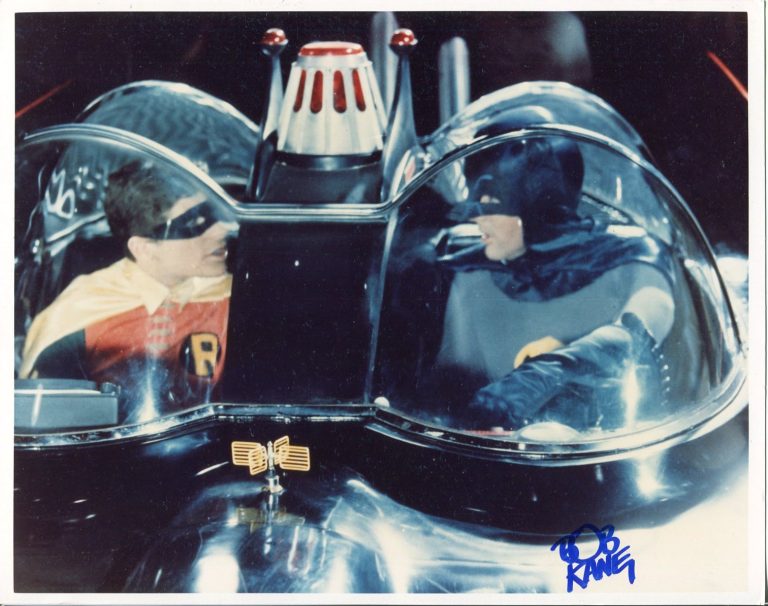 Bob Kane Batman Creator Comic Artist Rare Signed Autograph Photo With West Ward