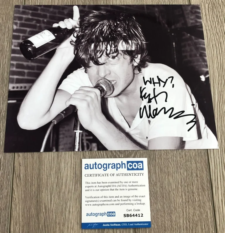 KEITH MORRIS CIRCLE JERKS BLACK FLAG SIGNED 8x10 PHOTO A w/PROOF & AUTOGRAPH COA