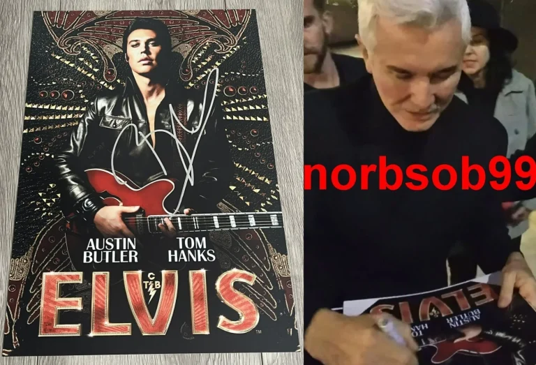BAZ LUHRMANN SIGNED ELVIS 12x18 PHOTO POSTER A w/EXACT VIDEO PROOF & BECKETT COA