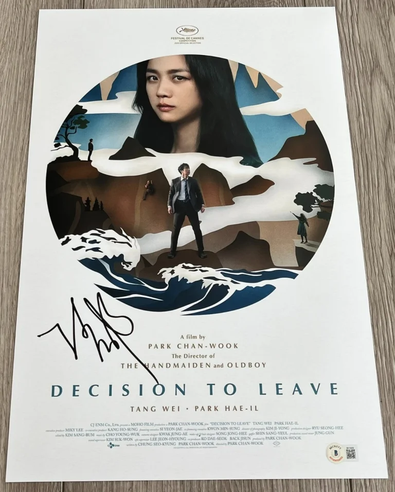 PARK CHAN-WOOK SIGNED DECISION TO LEAVE 12x18 PHOTO POSTER C w/PROOF BECKETT COA