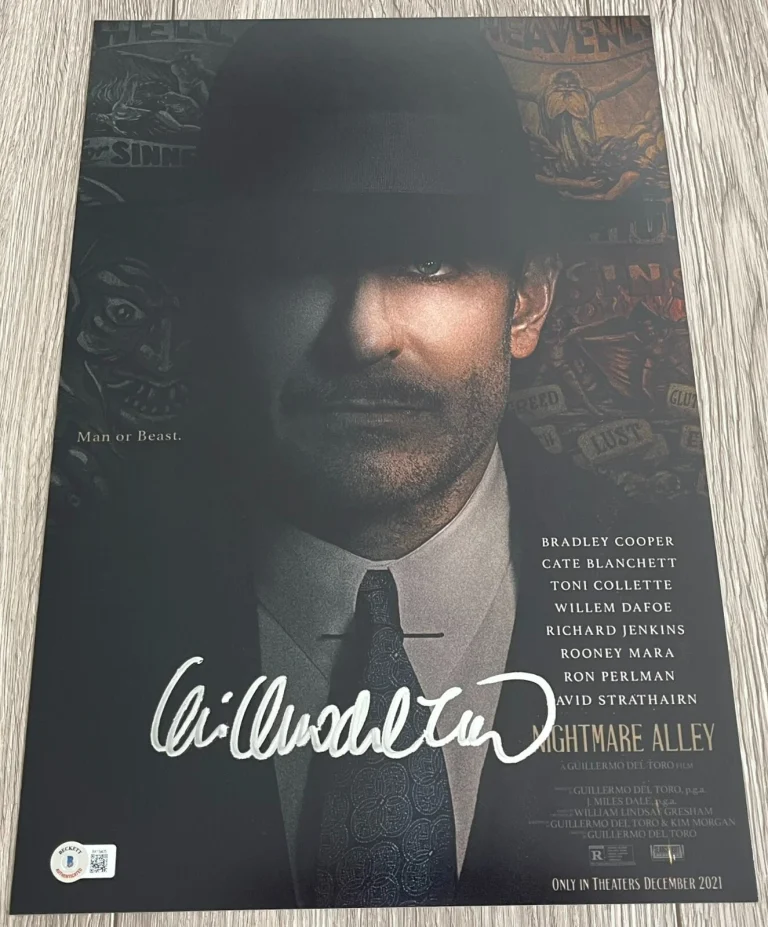 GUILLERMO DEL TORO SIGNED NIGHTMARE ALLEY 12x18 PHOTO w/VIDEO PROOF BECKETT COA