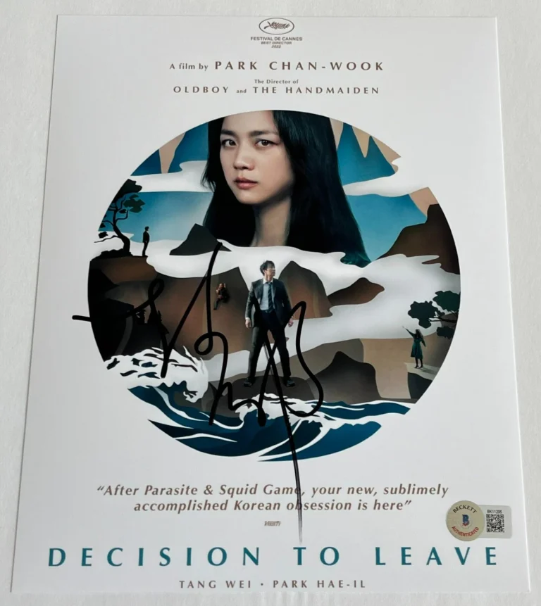 PARK CHAN-WOOK SIGNED AUTOGRAPH DECISION TO LEAVE 8x10 PHOTO w/PROOF BECKETT COA