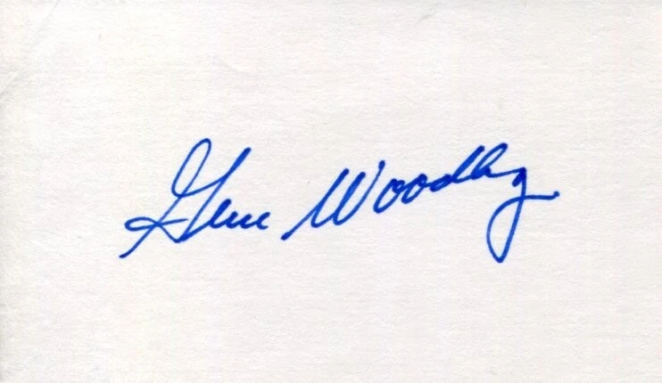 Gene Woodling New York Yankees 1962 Mets 6x World Series Champ Signed Autograph