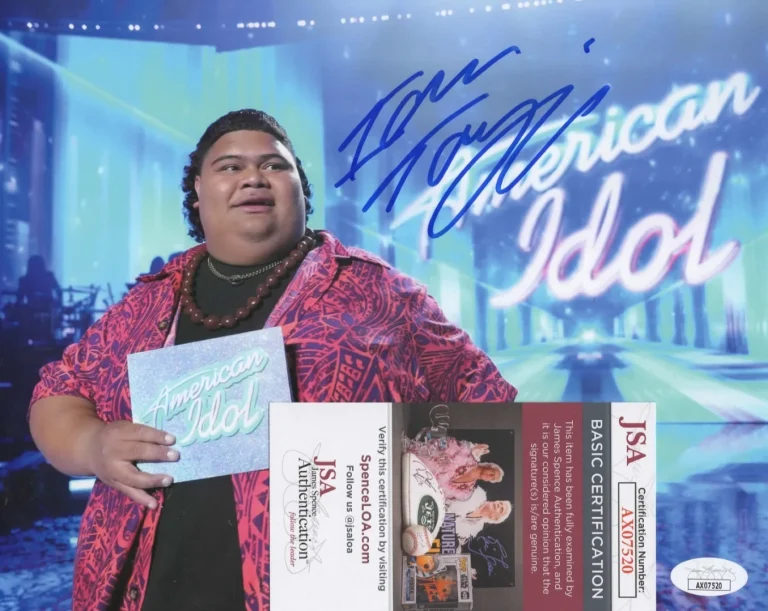 Iam Tongi Signed 8x10 Photo w/ JSA COA #AX07520 American Idol Season 21 Winner