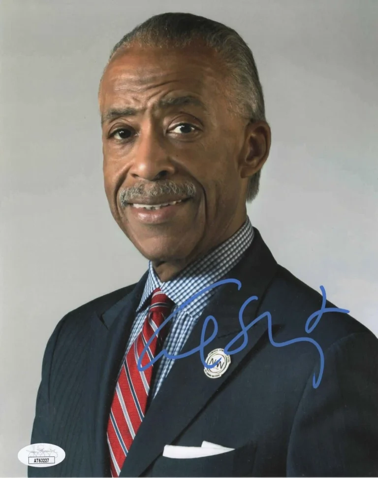 Al Sharpton Signed 8x10 Photo w/ JSA COA #AT63227 Reverend