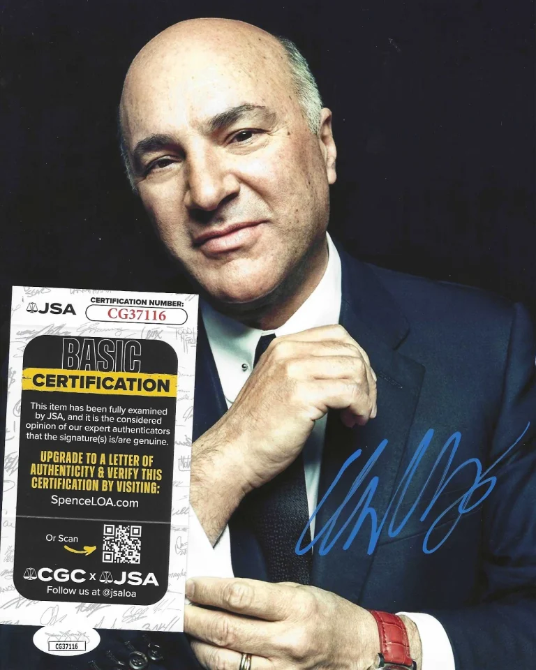 Kevin O'Leary Signed 8x10 Photo w/ JSA COA #CG37116 Shark Tank