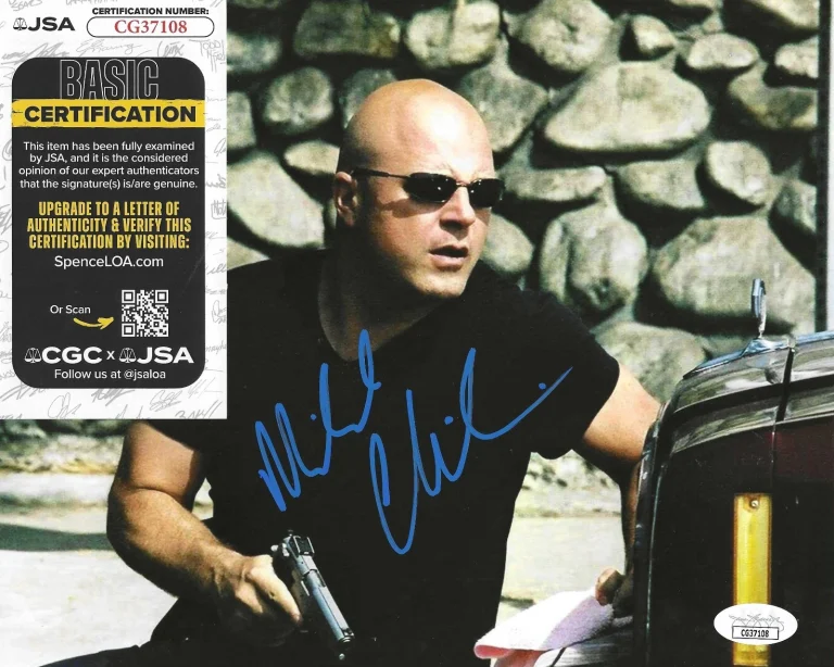 Michael Chiklis Signed 8x10 Photo w/ JSA COA #CG37108 The Shield