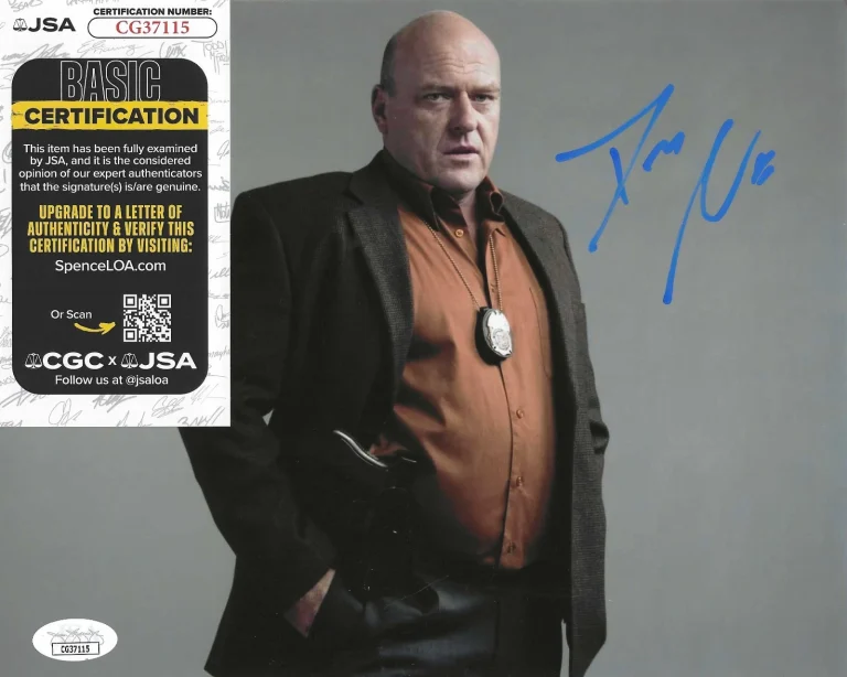 Dean Norris Signed 8x10 Photo w/ JSA COA #CG37115 Breaking Bad Hank Schrader