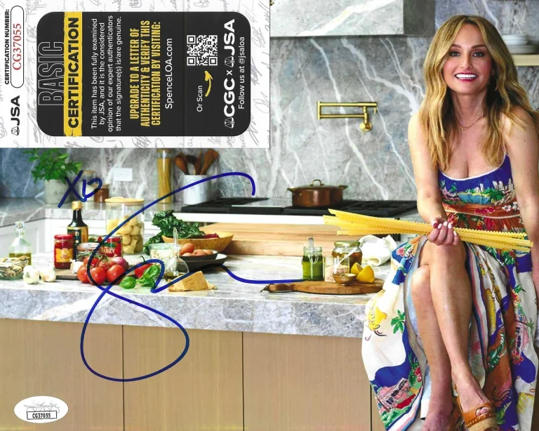 Giada De Laurentiis Signed 8x10 Photo w/ JSA COA #CG37055 Giada at Home