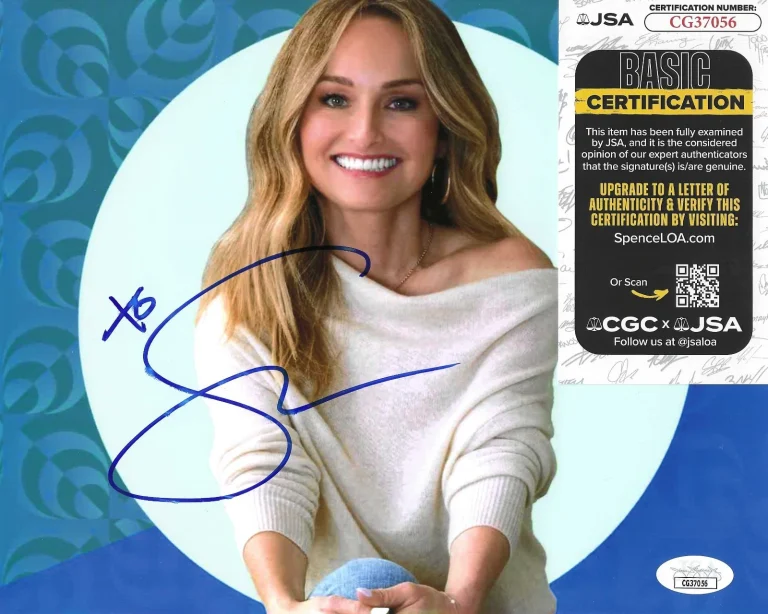 Giada De Laurentiis Signed 8x10 Photo w/ JSA COA #CG37056 Giada at Home