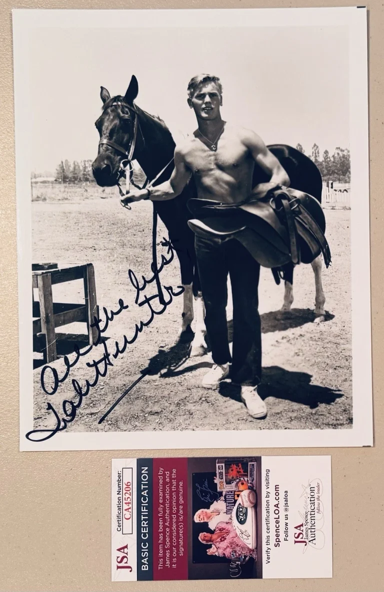 Tab Hunter Signed Autographed 8x10 Photo JSA Cert Grease 2 Damn Yankees 2