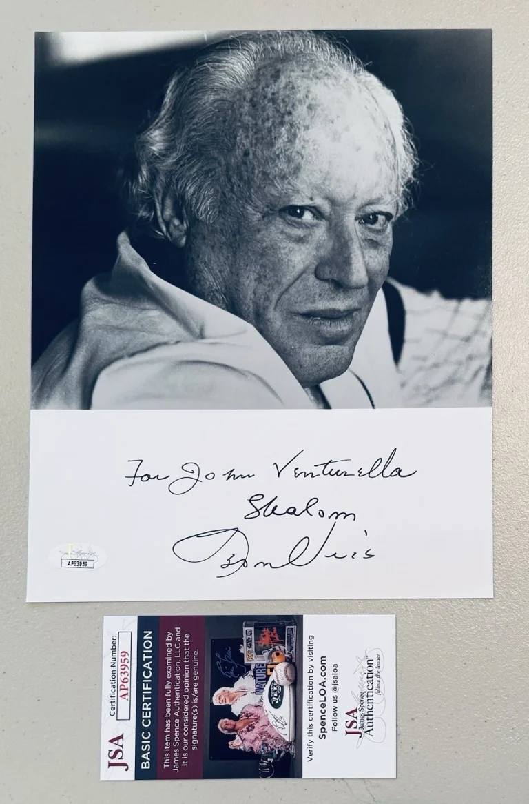 Leon Uris Signed Autographed 8x10 Photo JSA Cert Author Exodus