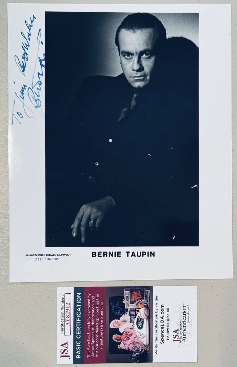 Bernie Taupin Signed Autographed 8x10 Photo JSA Cert Songwriter Elton John