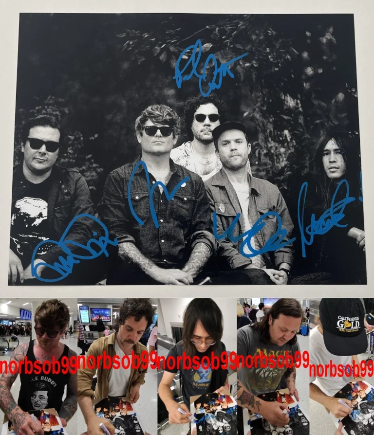 THE OSEES BAND SIGNED AUTOGRAPH 8x10 PHOTO JOHN DWYER +4 w/EXACT PROOF & COA