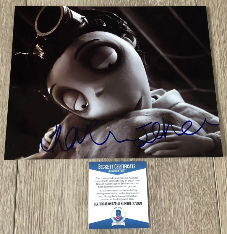 CHARLIE TAHAN SIGNED AUTOGRAPH FRANKENWEENIE 8x10 PHOTO B w/PROOF & BECKETT COA