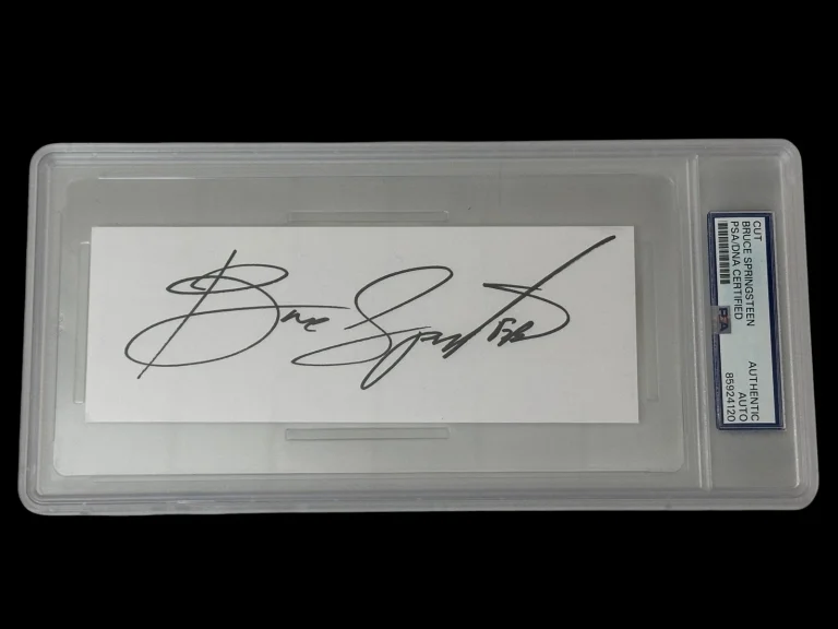 Bruce Springsteen Signed Autograph PSA DNA Slab