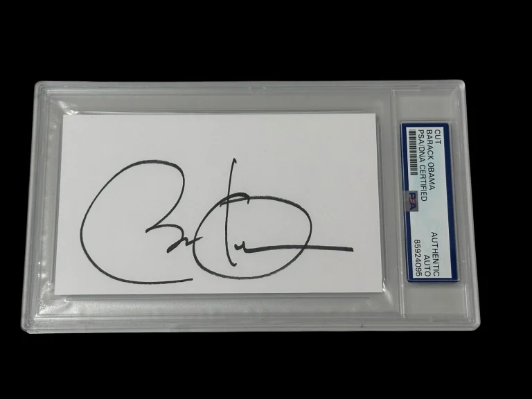 Barack Obama US President US Senator Illinois Signed Autograph PSA DNA Slab