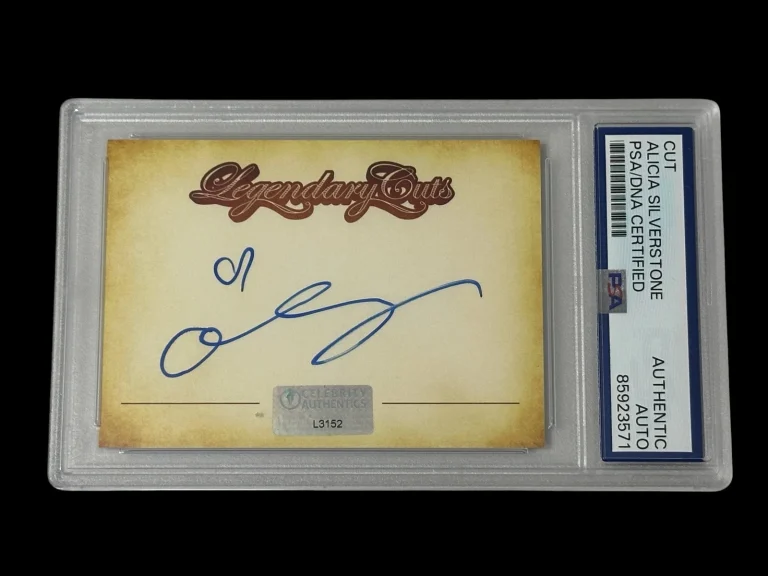 Alicia Silverstone Batman & Robin Batgirl Clueless Signed Autograph PSA DNA Slab