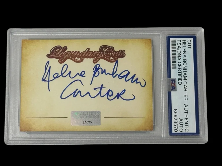 Helena Bonham Carter Harry Potter Sweeney Todd Signed Autograph PSA DNA Slab