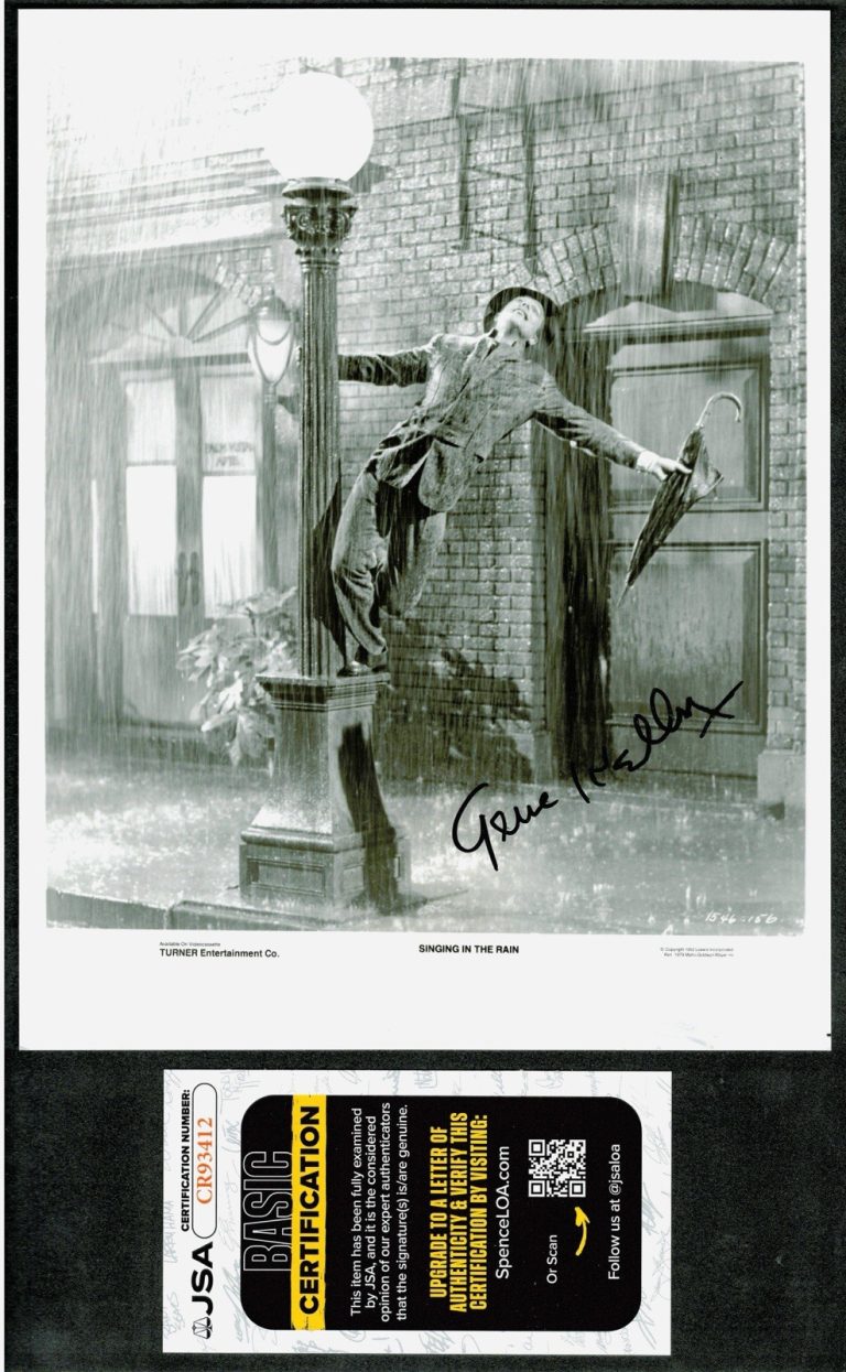 Gene Kelly Signed Autographed Singin’ In The Rain 8x10 Photo JSA Cert