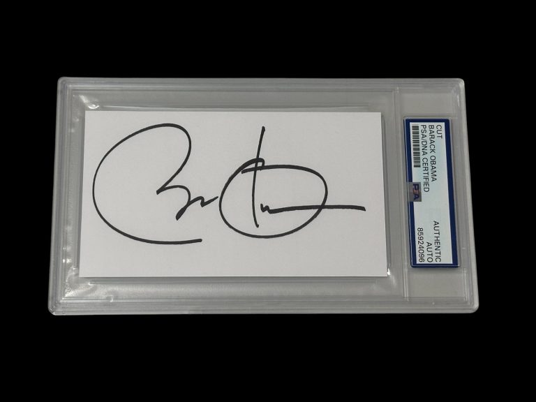 Barack Obama US President US Senator Illinois Signed Autograph PSA DNA Slab