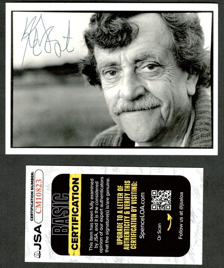 Kurt Vonnegut Signed Autographed 4x6 Photo JSA Cert Author Slaughterhouse-Five