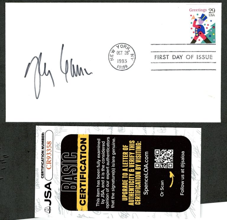 Johnny Carson Signed Autographed First Day Cover JSA Cert The Tonight Show