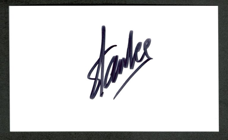 Stan Lee Signed Autographed 3x5 Card SWAU Authenticated Marvel Spider-Man Thor