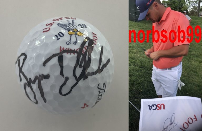 BRYSON DECHAMBEAU SIGNED AUTOGRAPH 2020 U.S. OPEN GOLF BALL w/EXACT PROOF & COA