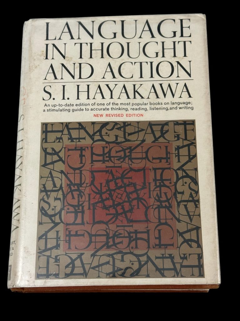 S. I. Hayakawa US Senator Language In Thought And Action Signed Autograph Book