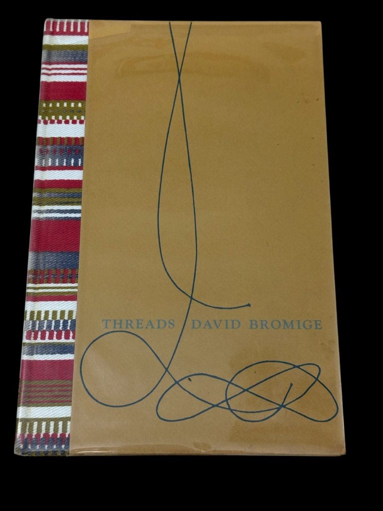 David Bromige Threads Signed Autograph Limited Numbered Edition #76/200 Book