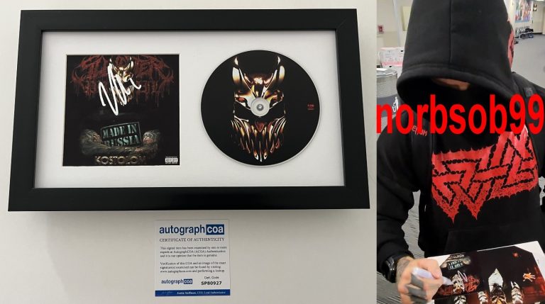 ALEX TERRIBLE SIGNED SLAUGHTER TO PREVAIL FRAMED CD w/EXACT PROOF AUTOGRAPH COA