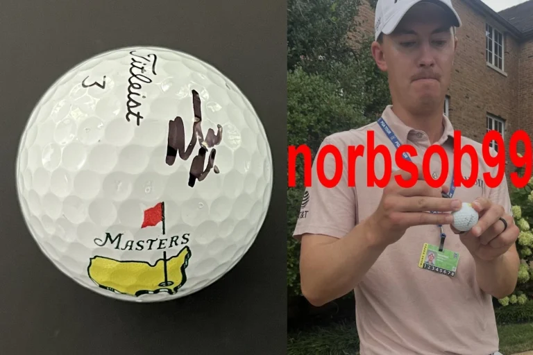 MAVERICK MCNEALY SIGNED AUTOGRAPH TITLEIST MASTERS GOLF BALL w/EXACT PROOF & COA