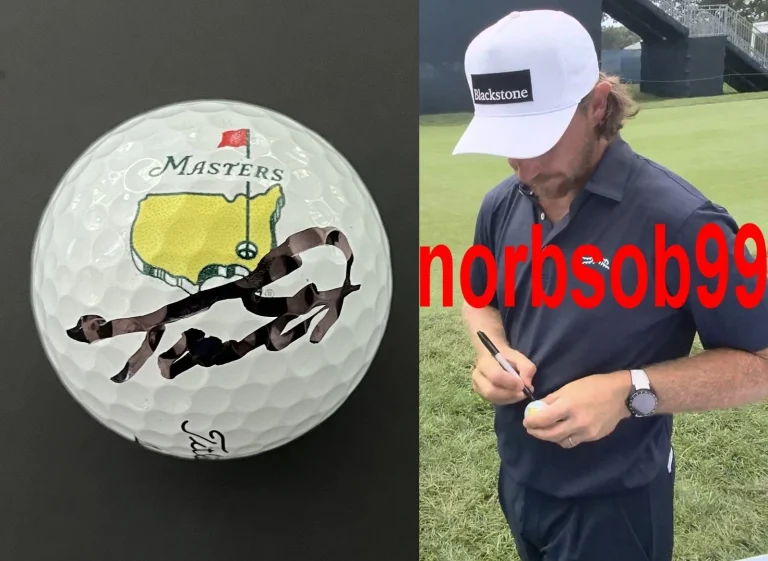 TOMMY FLEETWOOD SIGNED AUTOGRAPH TITLEIST MASTERS GOLF BALL w/EXACT PROOF & COA