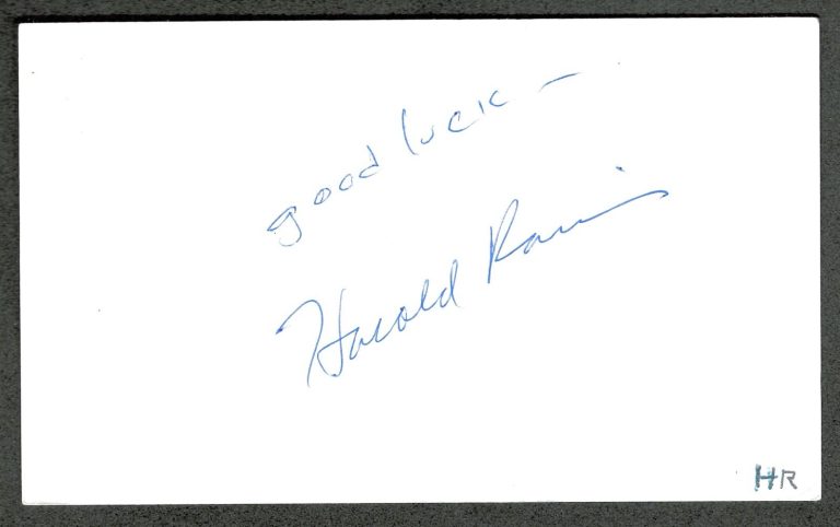 Harold Ramis Vintage Signed Autographed 3x5 Card JSA Letter Ghostbusters 2
