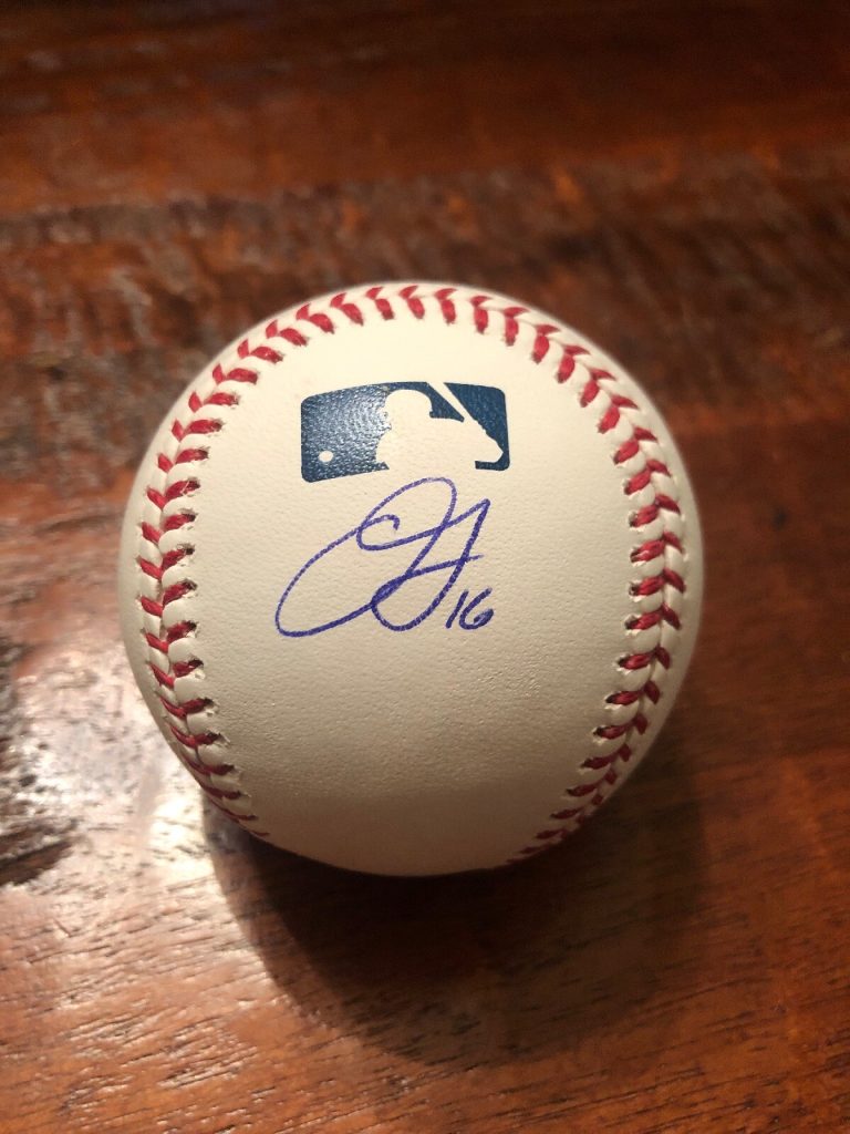 Aramis Garcia Signed Official Major League Baseball Proof Coa Giants