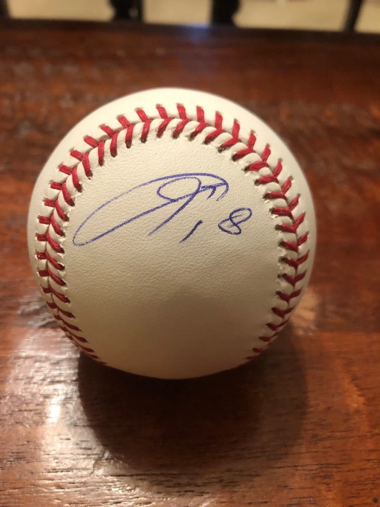 Kenta Maeda Signed Official Major League Baseball Proof Coa Dodgers Auto