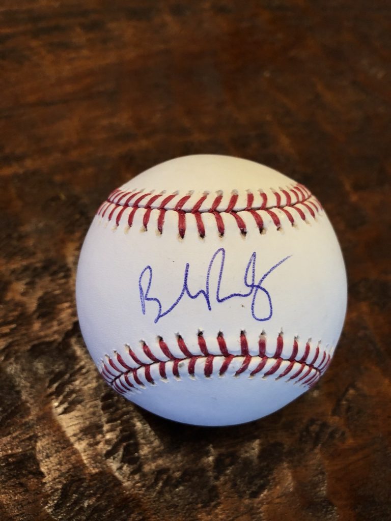 Brendan Rodgers Signed Romlb Baseball Colorado Rockies Proof Coa