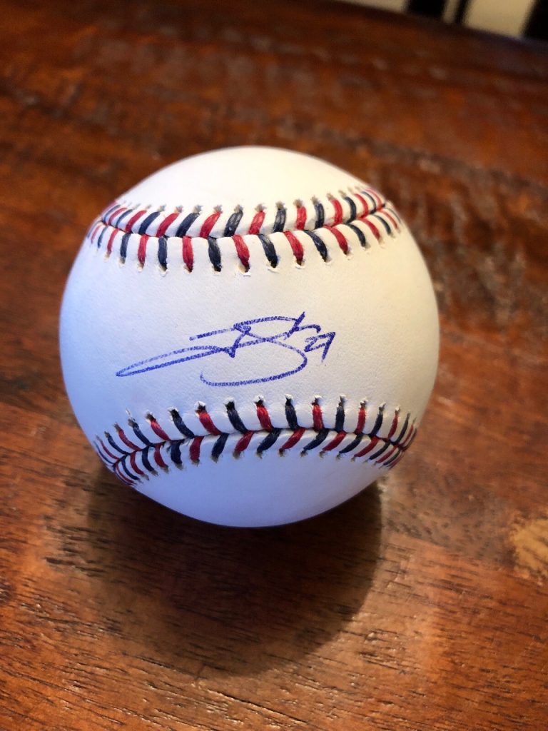 Trevor Story Signed 2018 All Star Baseball Beckett BAS Coa Colorado Rockies